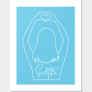 Swiftie Heart Hands - White Posters and Art